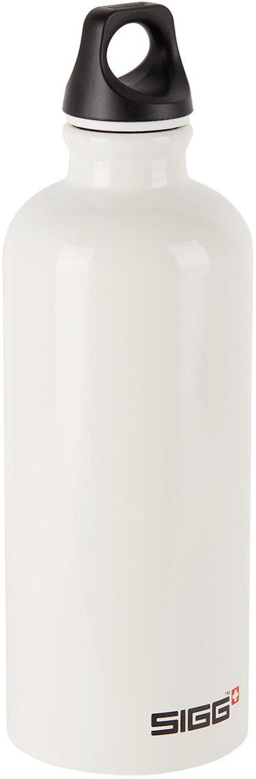 White Aluminum Traveller Classic Bottle, 600 mL: image 1