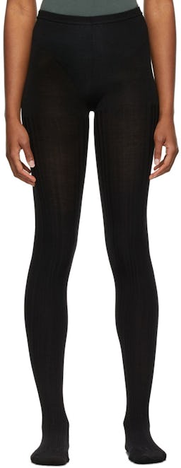 Wool Stripe Tights: additional image