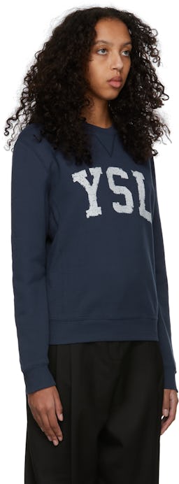 Navy 'YSL' Sweater: additional image