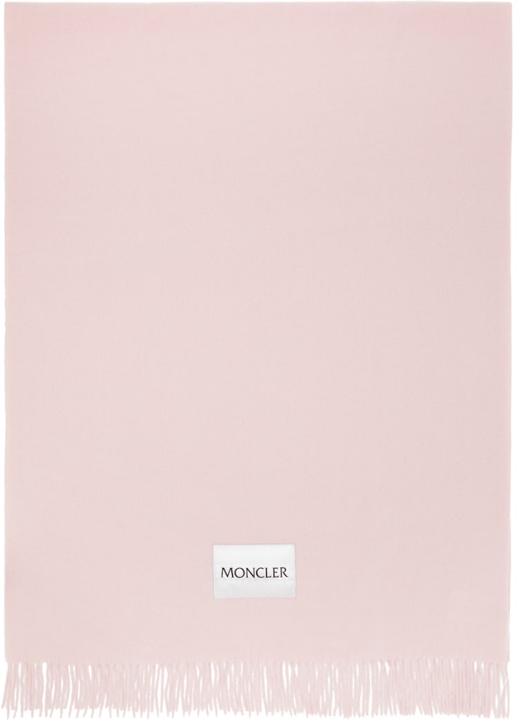 Pink Large Moncler Scarf: image 1