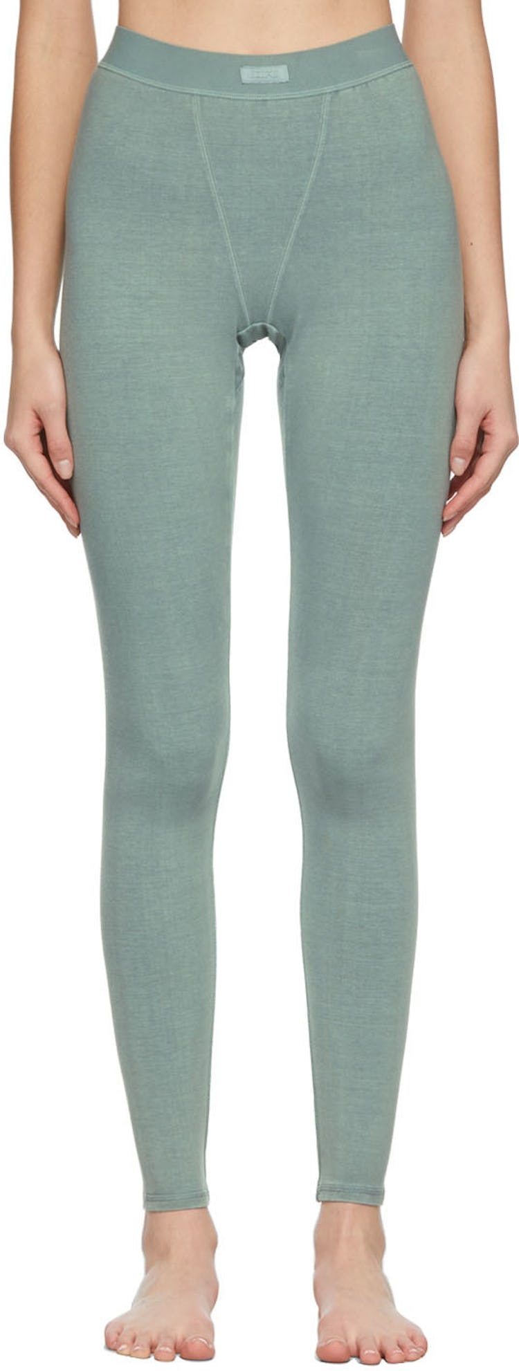 Blue Outdoor Basics Seamed Leggings: image 1