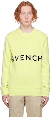 Yellow Knit 4G Sweater: image 1