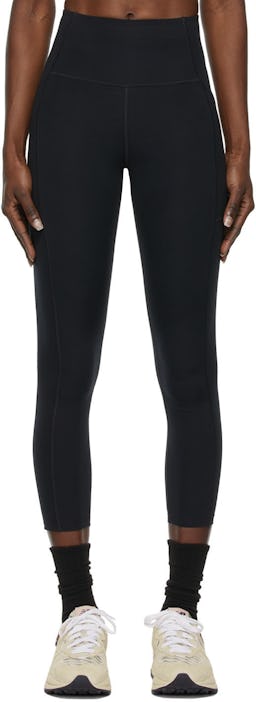 Black Compressive Pocket Leggings: image 1