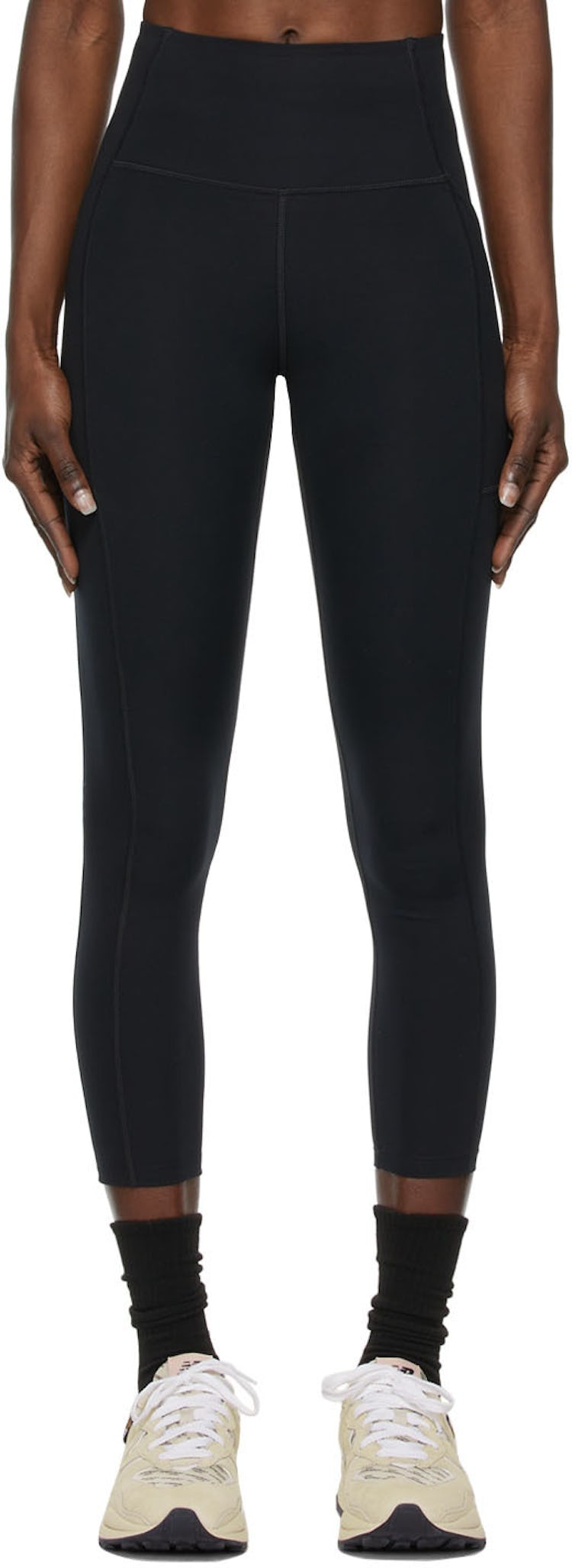 Black Compressive Pocket Leggings: image 1