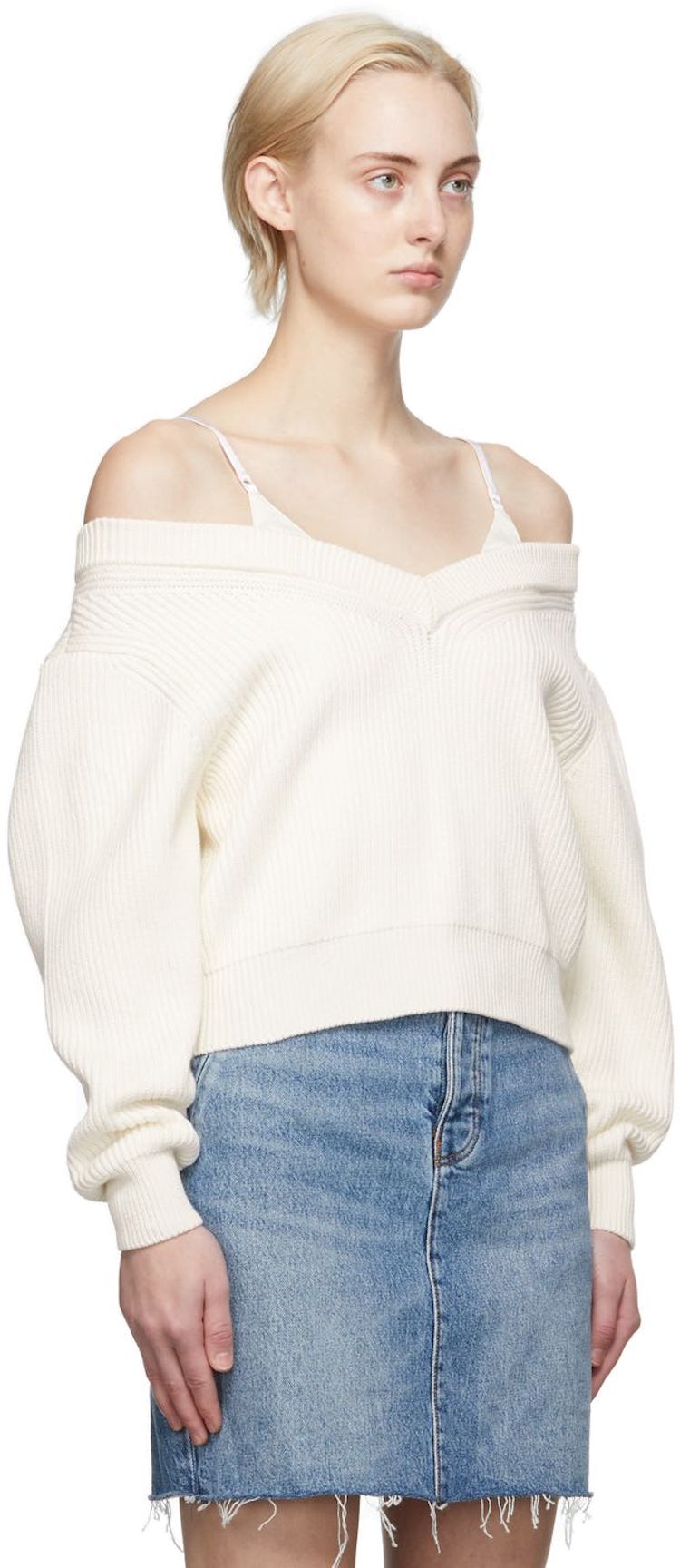 White Cami Sweater: additional image