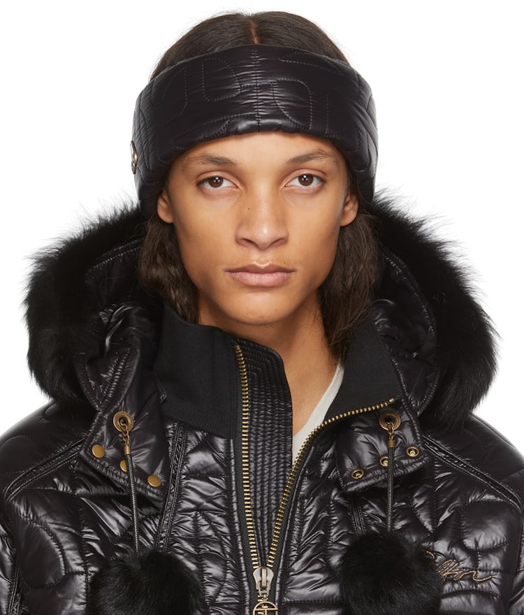 Black Telfar Edition Down Quilted Headband: image 1