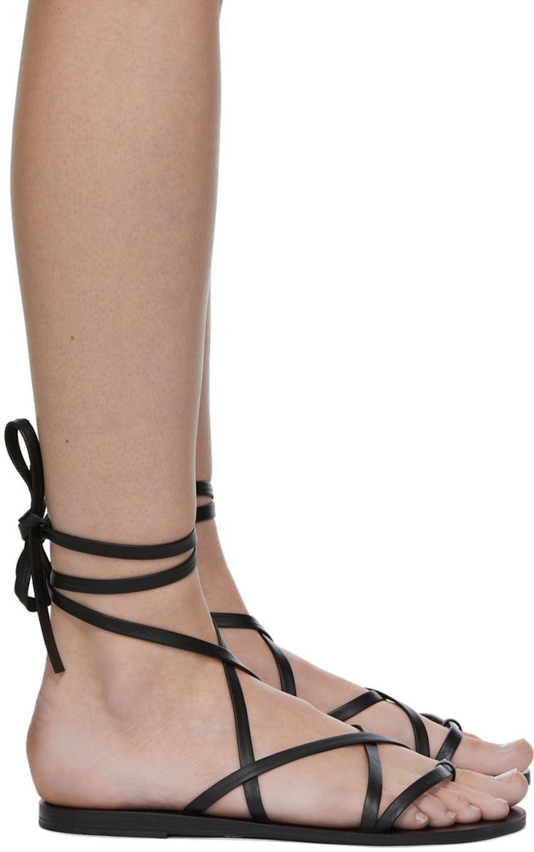 Black Morfi Sandals: image 1
