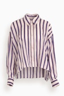 Alanis Stripe Shirt in Ecru: image 1