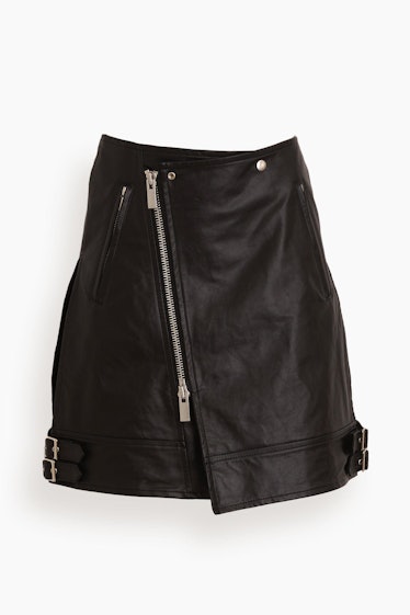 Leather Skirt in Black: image 1