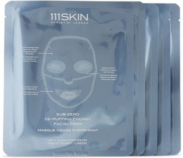 Five-Pack Rose Gold Brightening Facial Treatment Masks, 30 mL: image 1