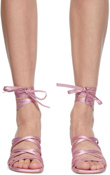 Pink Metallic Cilla Sandals: image 1