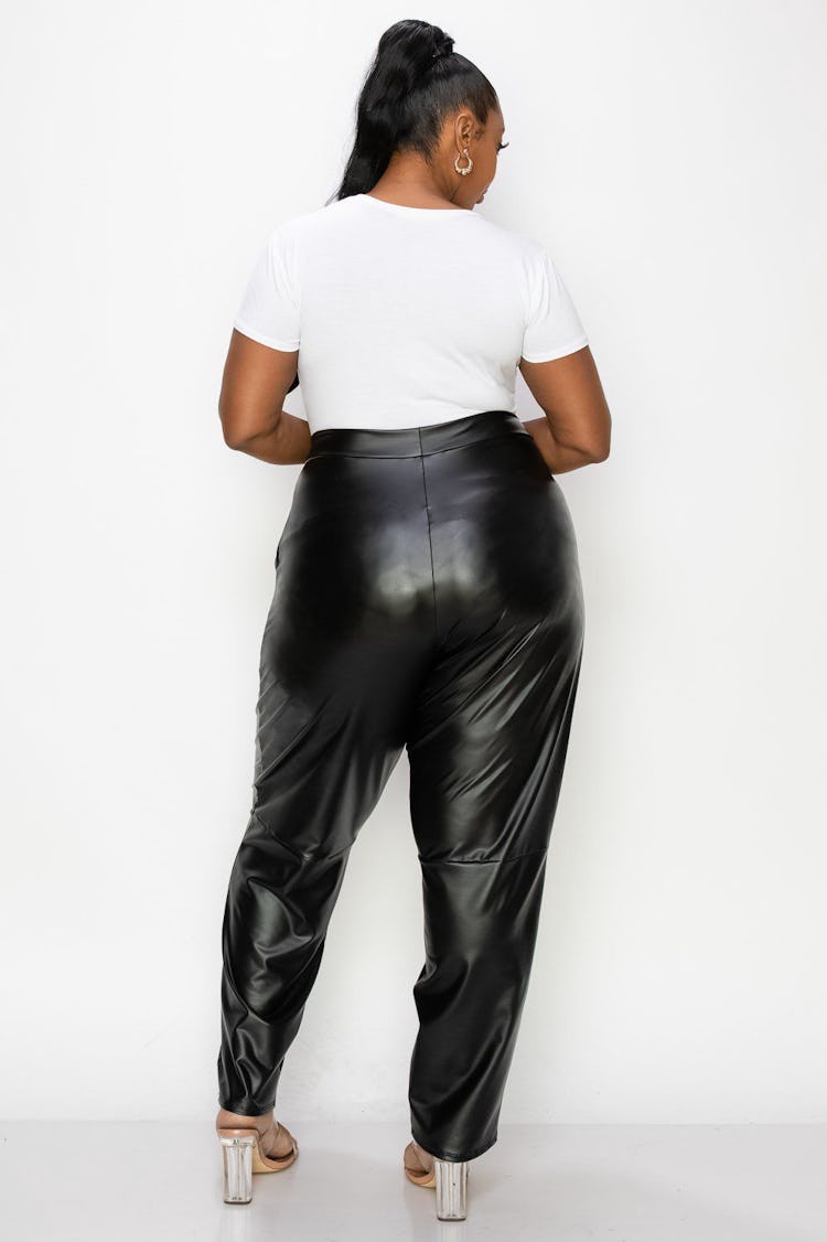 Vegan Leather Pocket Pants: additional image