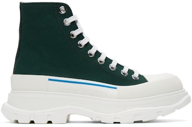 Green Tread Slick High Sneakers: image 1