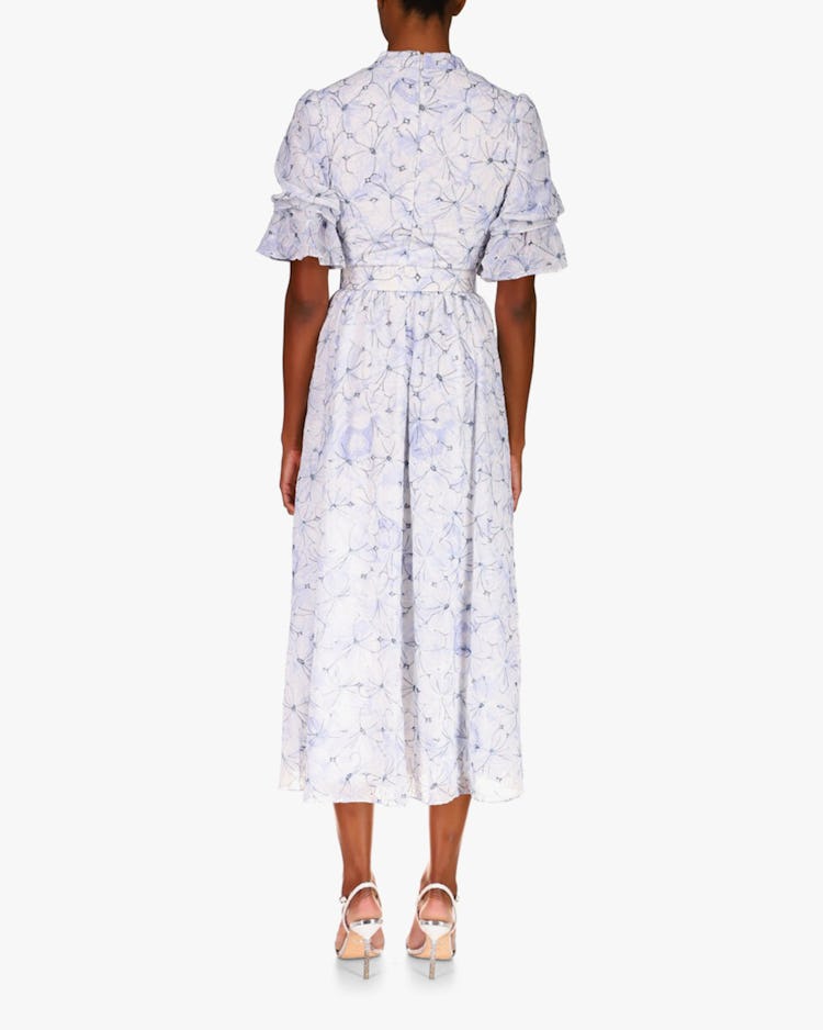 Ruffle-Sleeve Midi Dress: additional image
