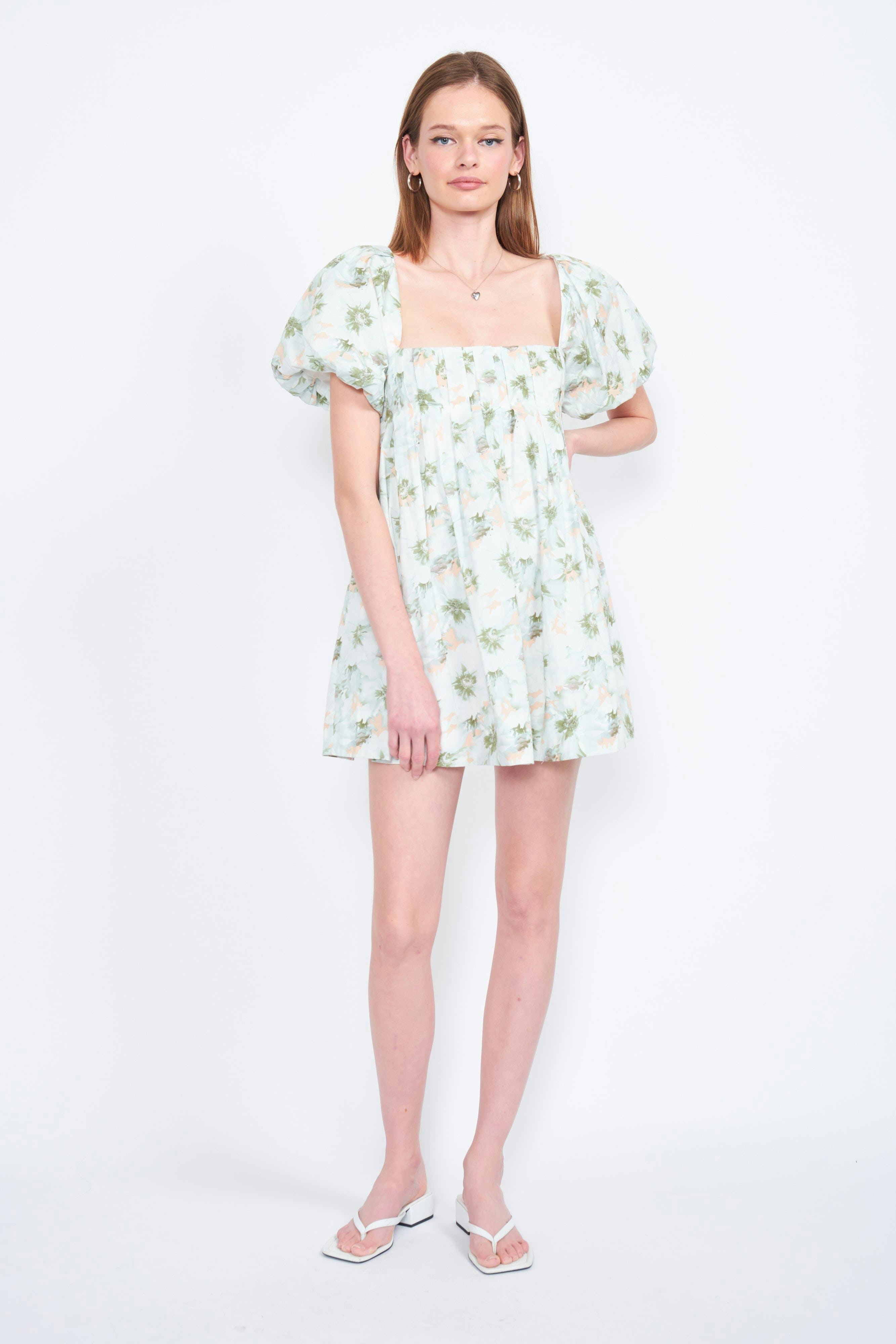 Hope Puff Sleeve Mini Dress: image 1