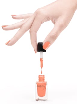 Premium Nail Lacquer, GLORY - 241, SOFT ORANGE CRÈME NAIL POLISH: additional image