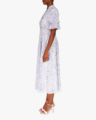 Ruffle-Sleeve Midi Dress: additional image