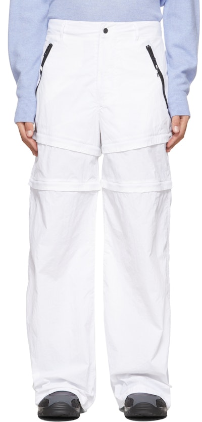 White Convertible Pants: image 1