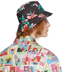 Black Floral Bucket Hat: image 1