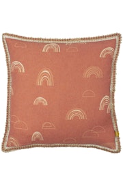 Furn Rain Shadow Throw Pillow Cover (Red Clay/Cream) (One Size): image 1
