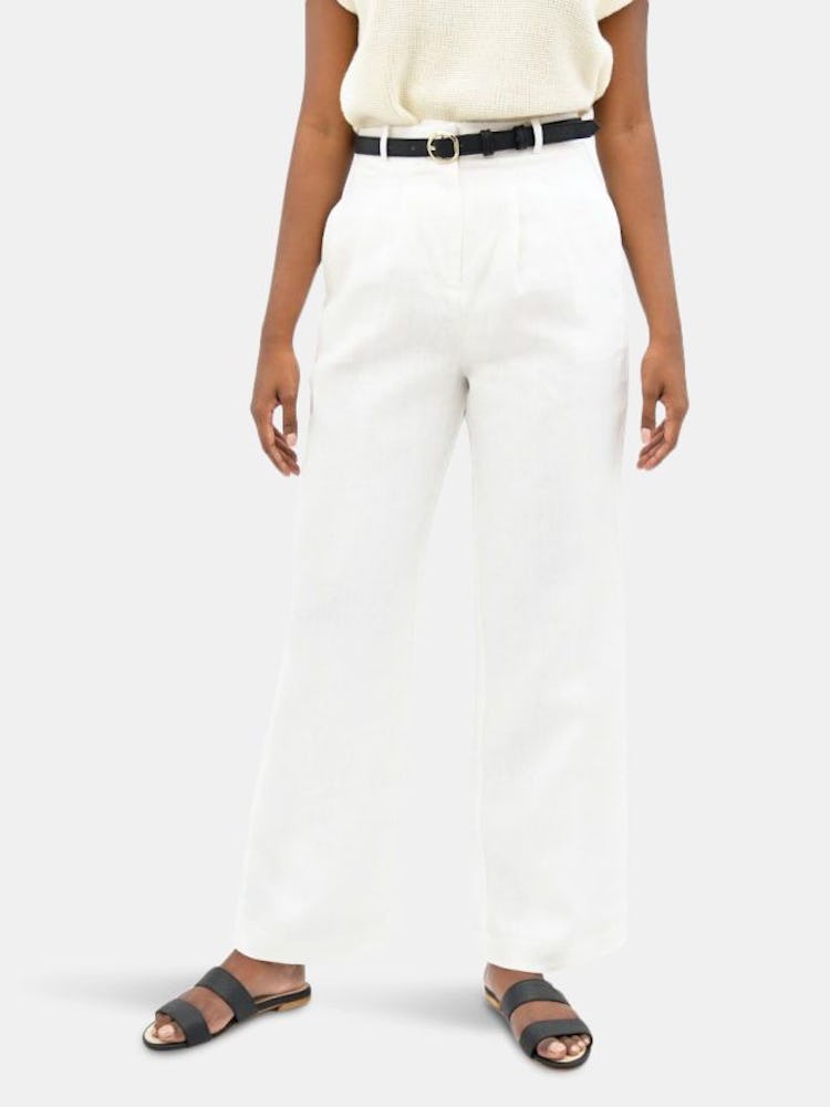 French Riviera Linen Wide Leg Pants: image 1