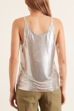 Mesh Icon Tank in Silver: additional image
