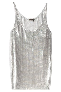 Mesh Icon Tank in Silver: image 1