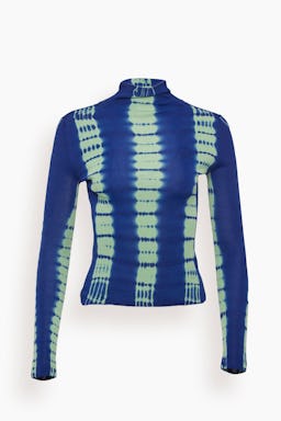 Tie Dye Knit Top in Cobalt Multi: image 1
