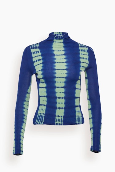 Tie Dye Knit Top in Cobalt Multi: image 1