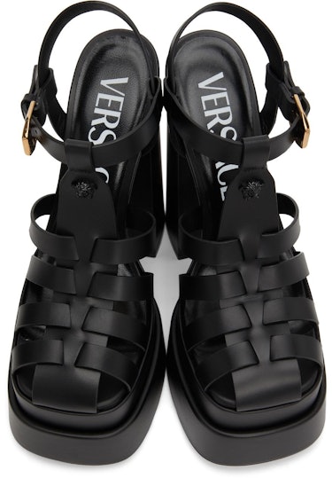 Black La Medusa Platform Sandals: additional image
