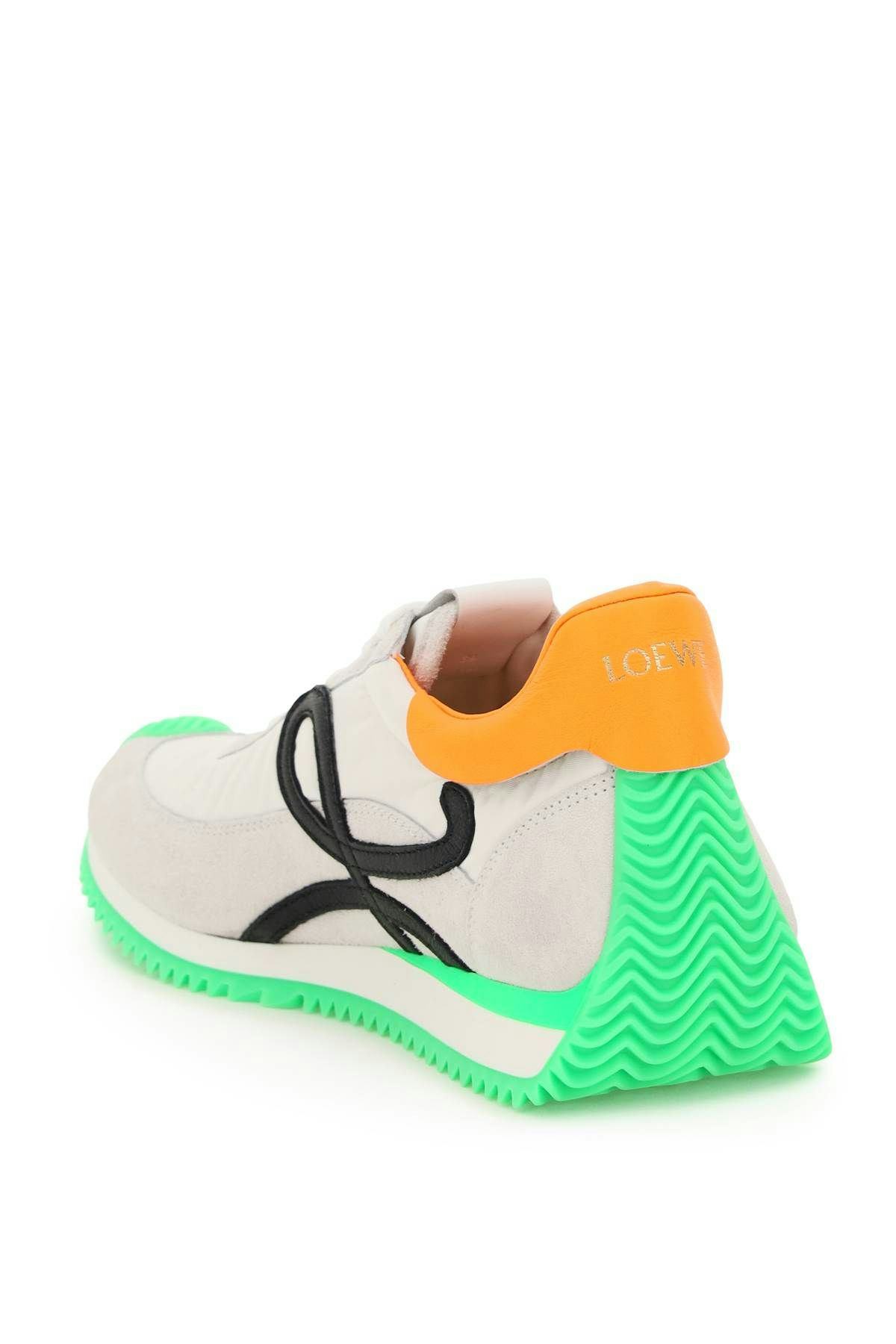 Loewe Flow Runner Sneakers In Leather And Nylon Loewe Flow Runner Sneakers In Leather And Nylon