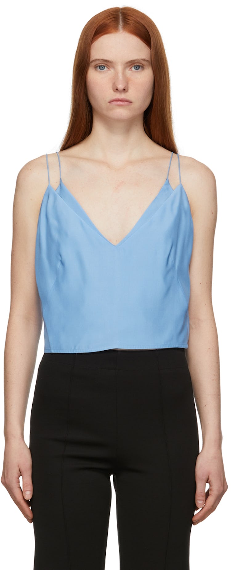 Blue Silk Kariya Top: image 1