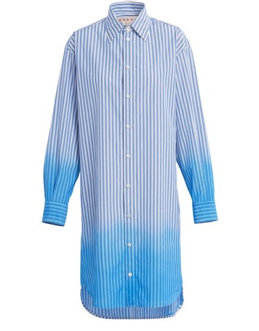 Dip-dyed poplin dress: image 1