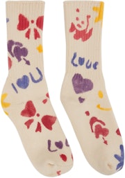 Off-White Printed Organic Cotton Socks: image 1