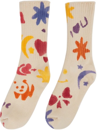 Off-White Printed Organic Cotton Socks: additional image