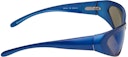 Blue Aluminium Geometric Rectangle Sunglasses: additional image