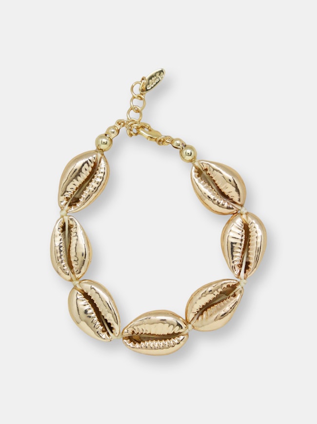 Seven Seas 18k Gold Plated Shell Bracelet: additional image
