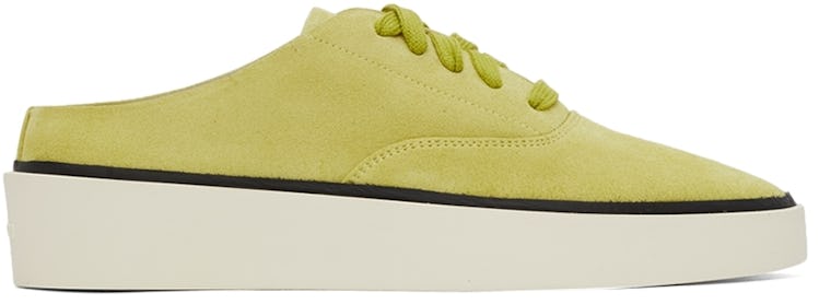 Green Suede 101 Backless Sneakers: image 1