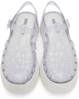 White Melissa Possession Platform Sandals: additional image