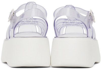 White Melissa Possession Platform Sandals: image 1