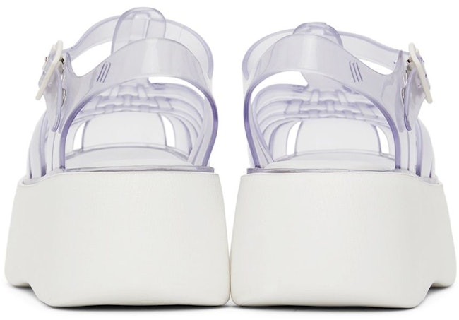 White Melissa Possession Platform Sandals: image 1