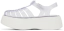 White Melissa Possession Platform Sandals: additional image
