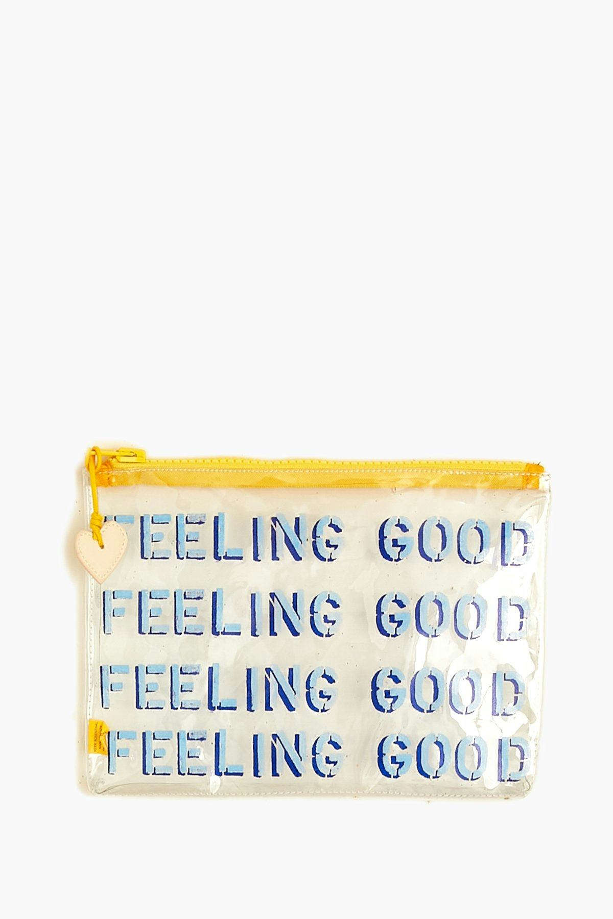 Feeling Good Vinyl Clutch in Sky: image 1