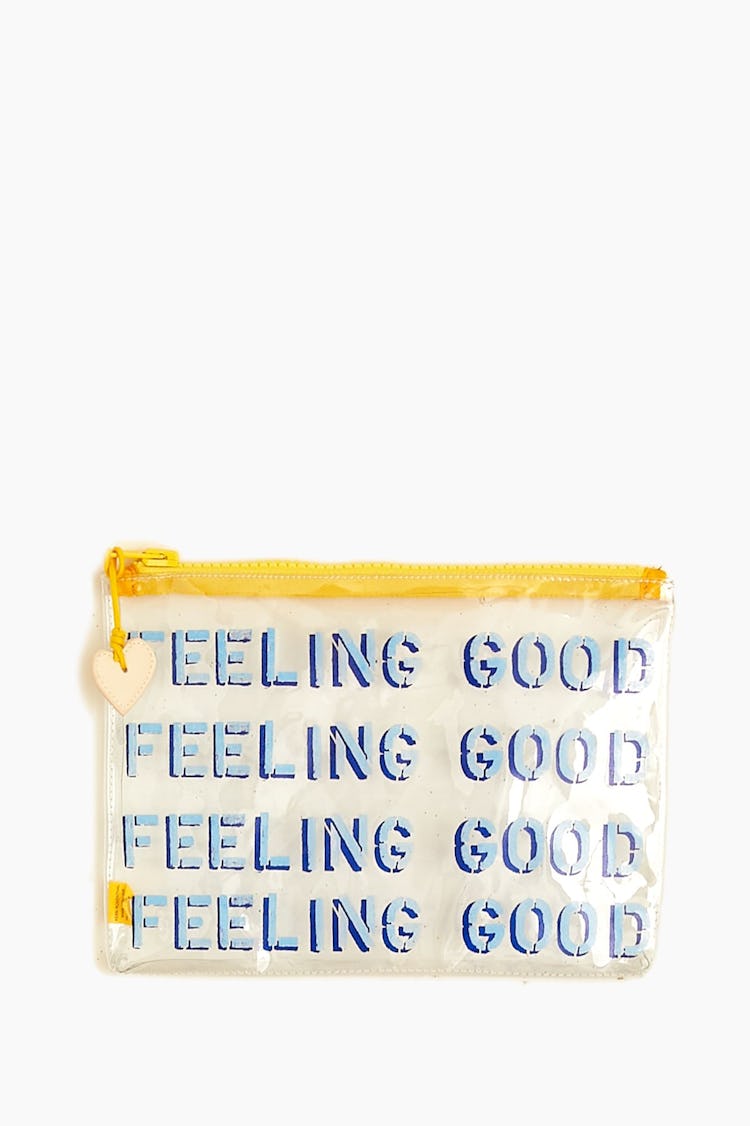 Feeling Good Vinyl Clutch in Sky: image 1