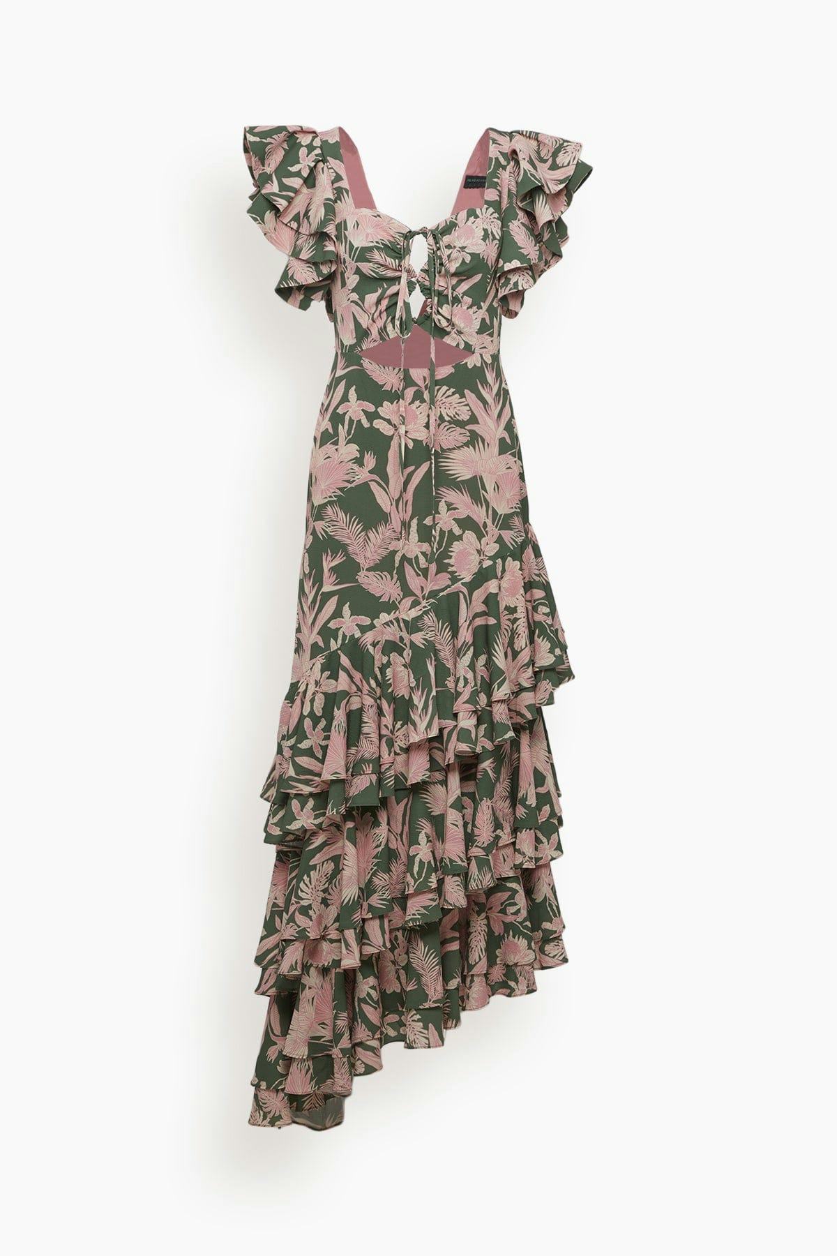 Chocolate Dress in Jardin Tropical Verde: image 1