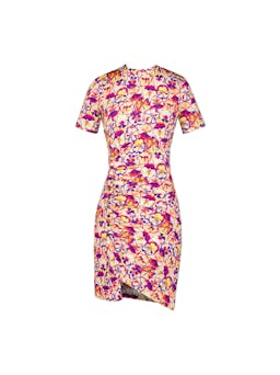 Short Pleated Floral Dress: image 1