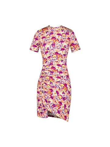 Short Pleated Floral Dress: image 1
