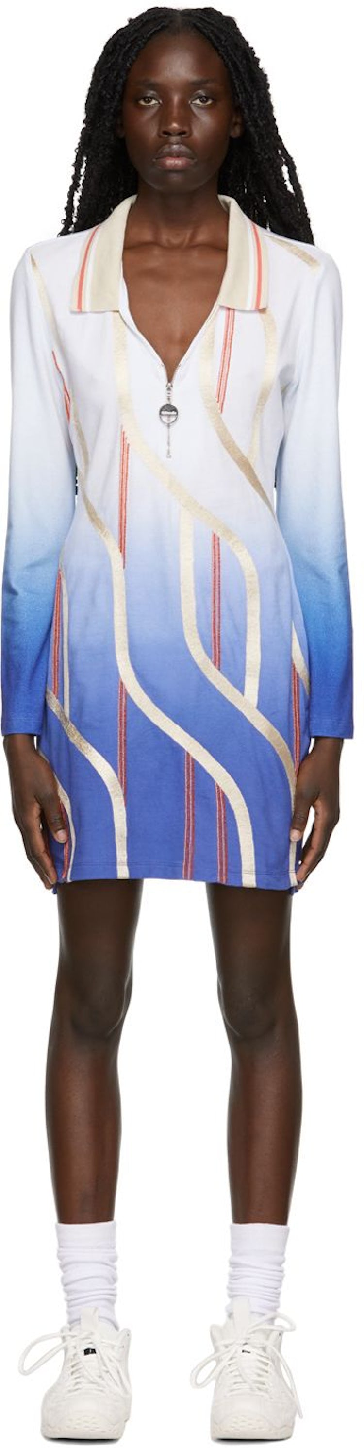 Blue Braid Polo Dress: additional image