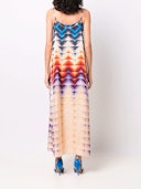 Chain-Embellished Printed Crepe Maxi Dress: additional image