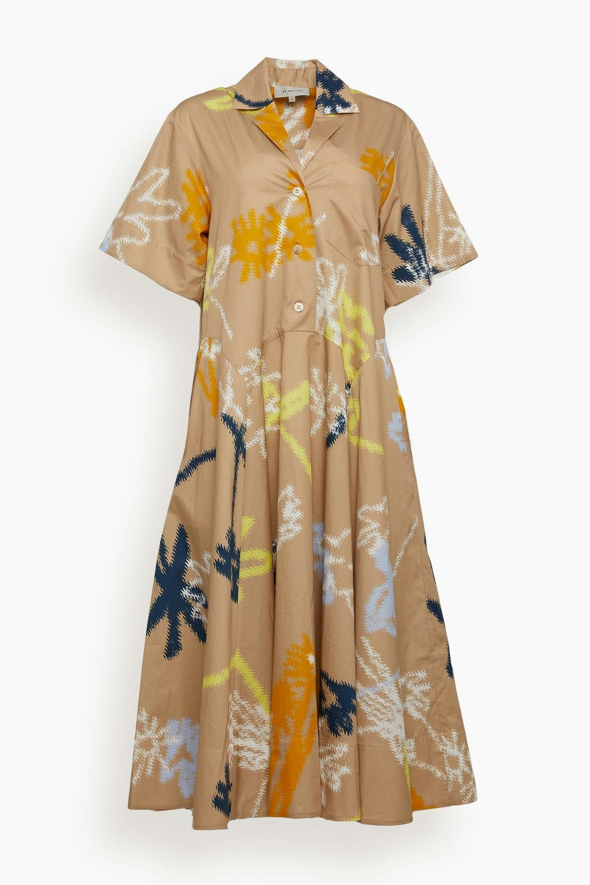 Soho Shirtdress in Camel Multi: image 1